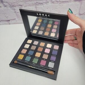NEW No Box LORAC Los Angeles Shine Bright PRO Eye Shadow Palette with Dual Brush